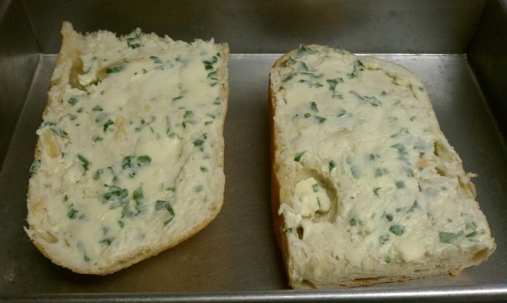 Paula Deen’s Zesty Roasted Garlic Bread she cooks, he eats